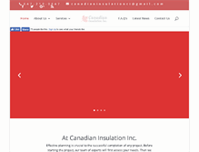 Tablet Screenshot of canadianinsulationinc.com